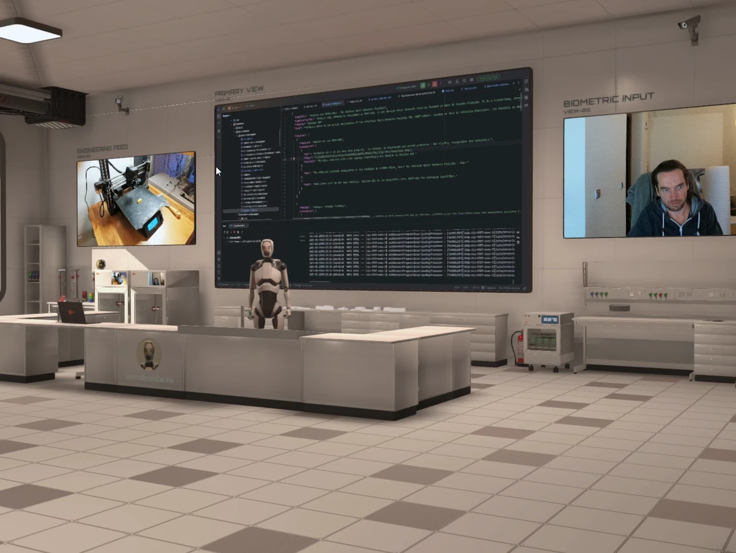 In-world storytelling elements embedded into Station A01