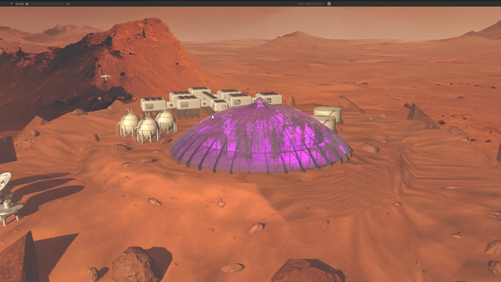 Mars surface view highlighting the Arcadia Planitia region.