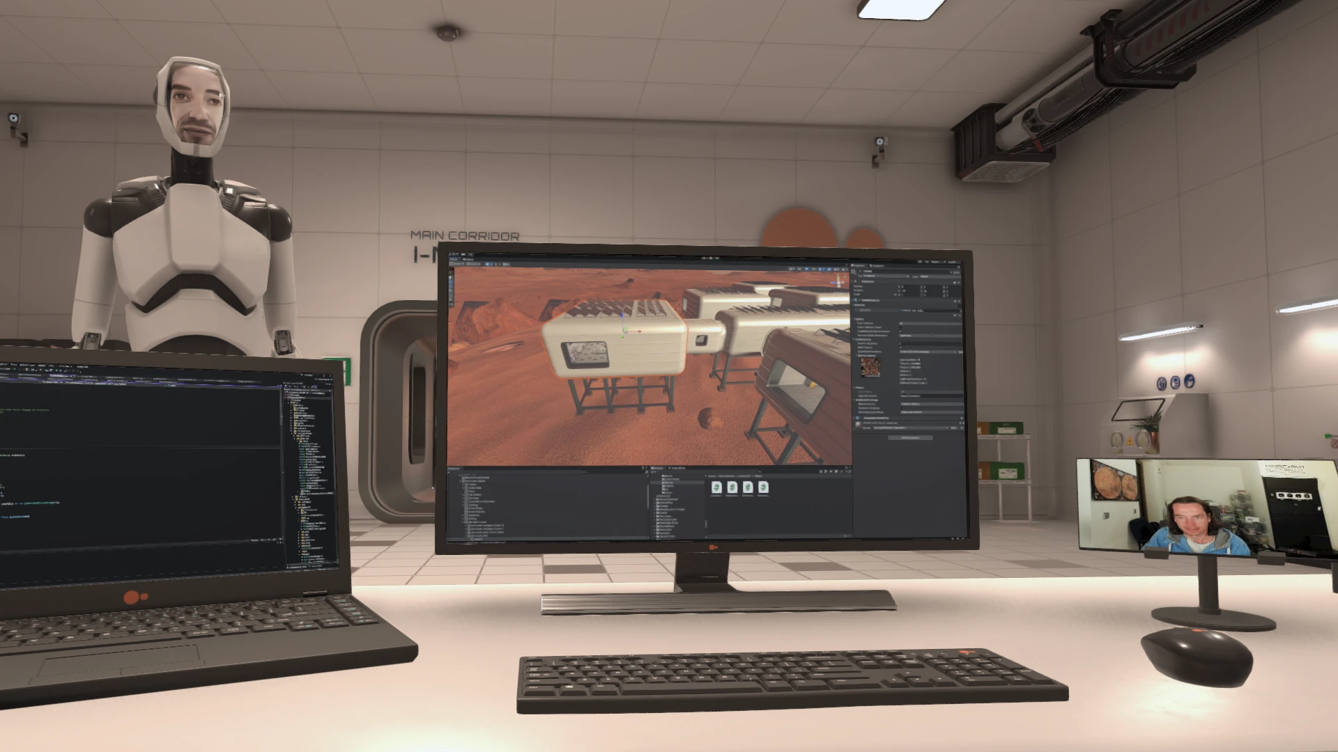 Station environment indicating uninterrupted operation.